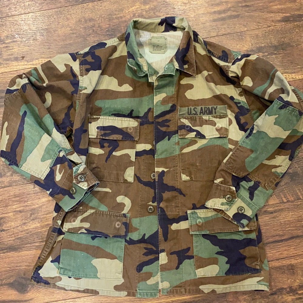 US army camo coat